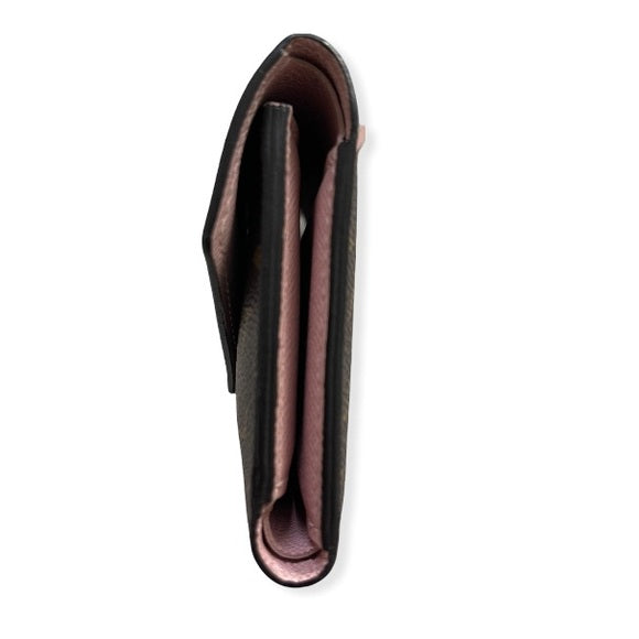 LOUIS VUITTON Monogram Victorine Wallet Rose Ballerine