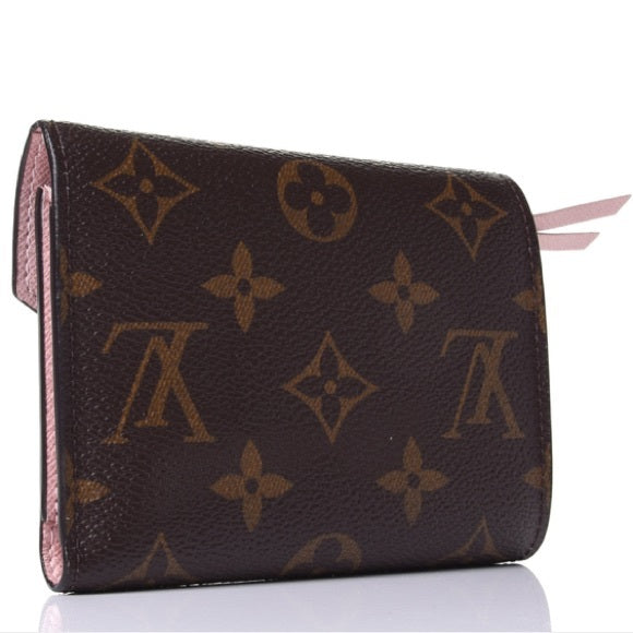 LOUIS VUITTON Monogram Victorine Wallet Rose Ballerine