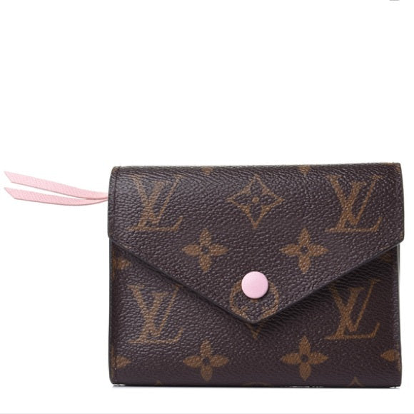 LOUIS VUITTON Monogram Victorine Wallet Rose Ballerine