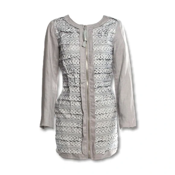 3.1 PHILLIP LIM Linen Printed Evening Jacket | Size: S |