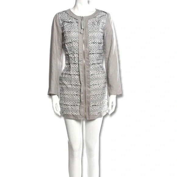 3.1 PHILLIP LIM Linen Printed Evening Jacket | Size: S |
