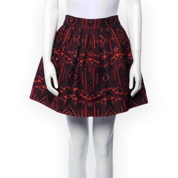 ALICE + OLIVIA Printed Mini Skirt Size: XS | US 0