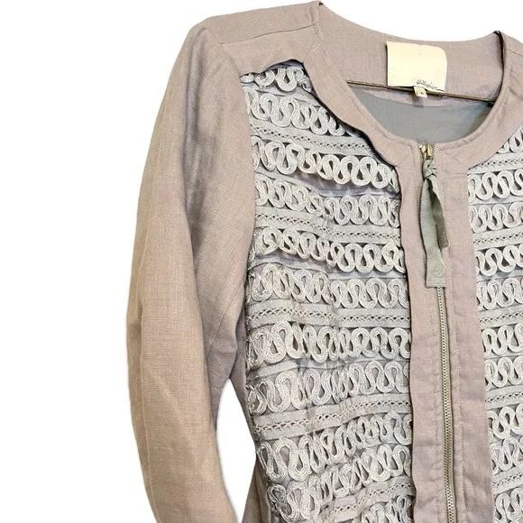 3.1 PHILLIP LIM Linen Printed Evening Jacket | Size: S |